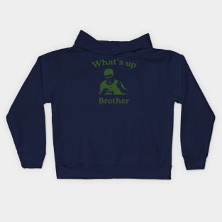 What's up brother sketch meme, Funny Meme, Sketch streamer Kids Hoodie